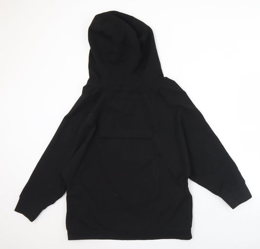 Zara Womens Black  Polyester Pullover Hoodie Size S