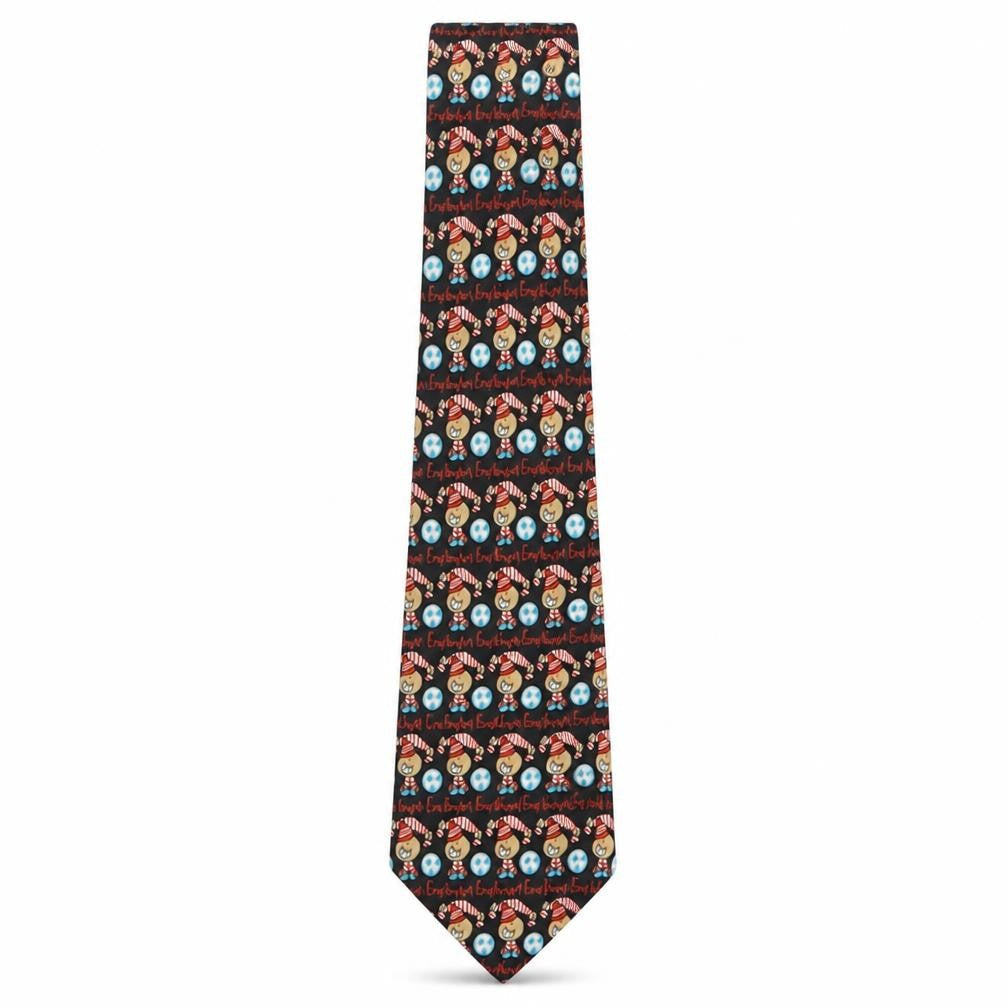 Bubblegum Mens Multicoloured Geometric Polyester Pointed Tie One Size - England