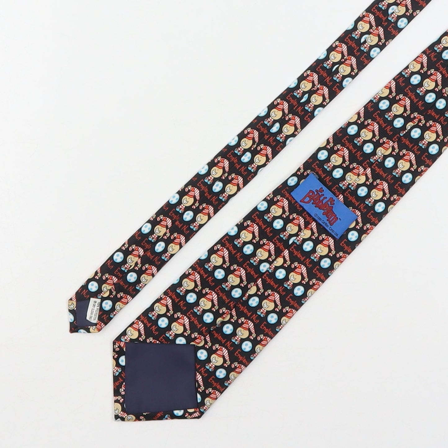 Bubblegum Mens Multicoloured Geometric Polyester Pointed Tie One Size - England