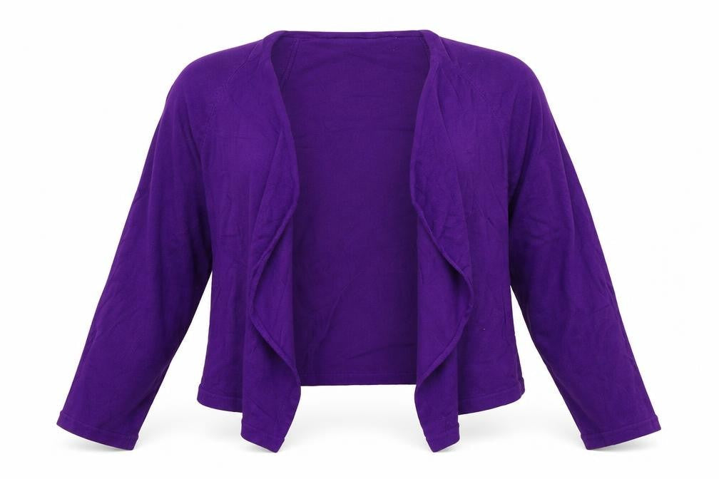 Preworn Womens Purple V-Neck  Viscose Cardigan Jumper Size M