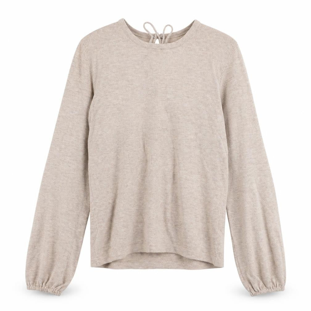 NEXT Womens Beige Round Neck  Cotton Pullover Jumper Size 8