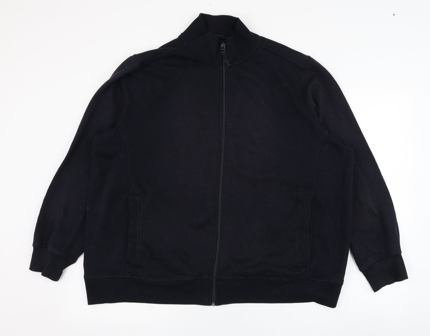 BM Mens Blue  Polyester Full Zip Sweatshirt Size XL