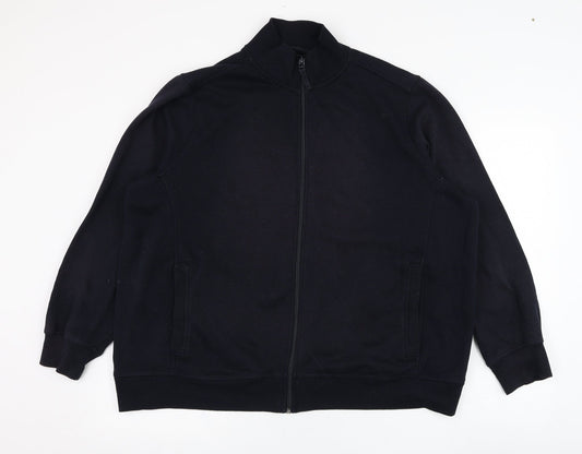 BM Mens Blue  Polyester Full Zip Sweatshirt Size XL