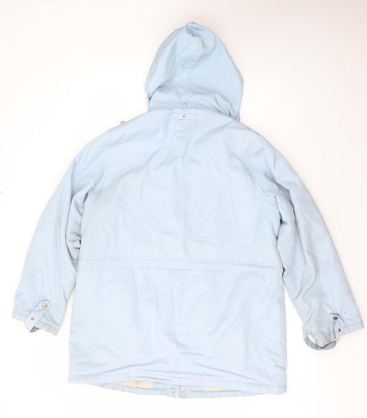 Daxon Womens Blue   Anorak Coat Size L  Zip