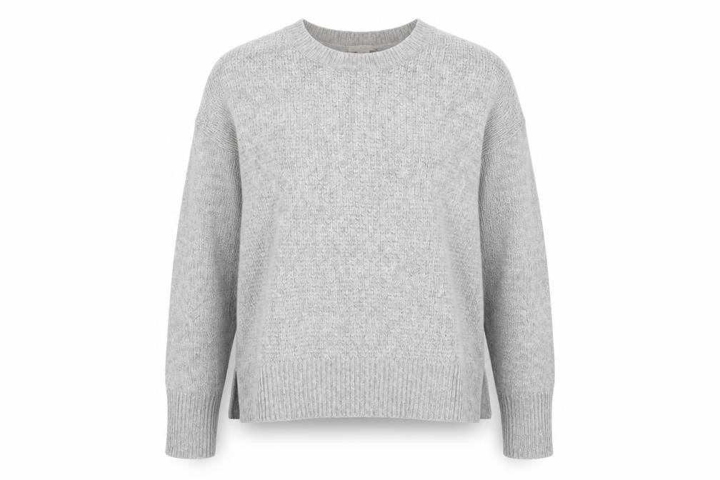 Gap Womens Grey Crew Neck  Nylon Pullover Jumper Size S