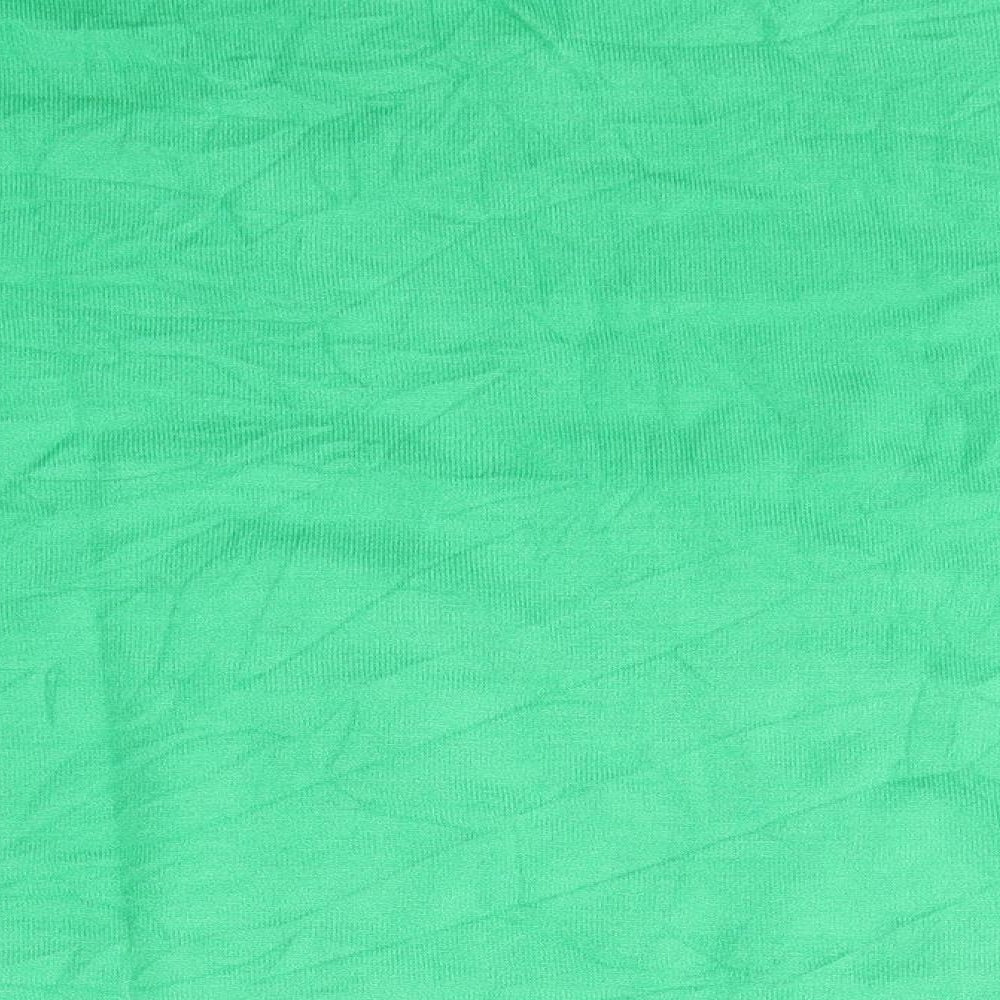 Marks and Spencer Womens Green V-Neck  Viscose Pullover Jumper Size 16