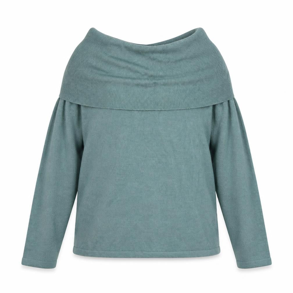 M&S Womens Blue Roll Neck  Acrylic Pullover Jumper Size 12