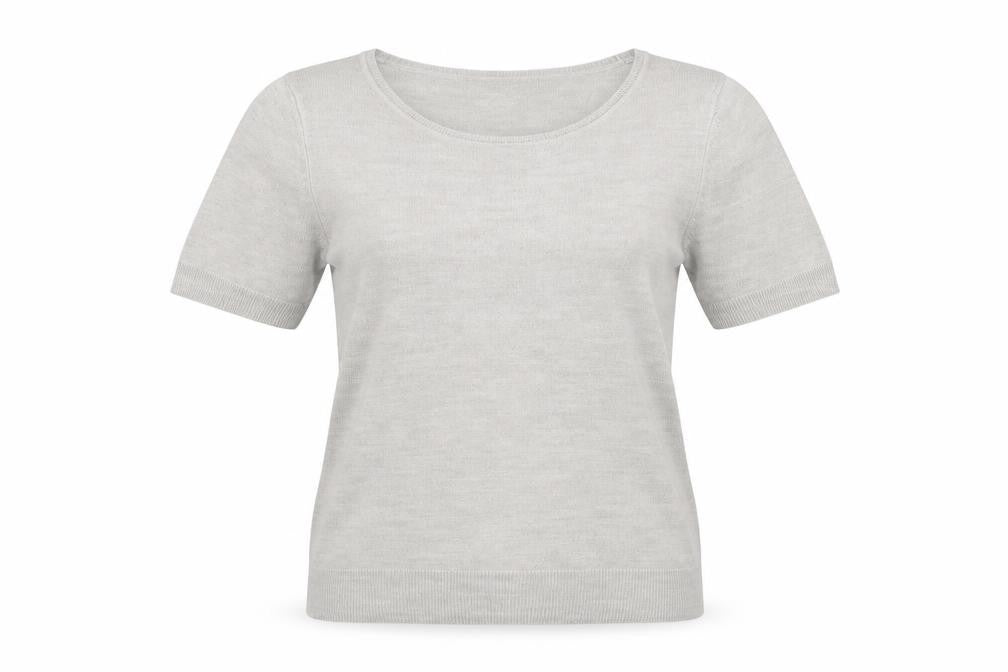 Marks and Spencer Womens Grey Scoop Neck  Acrylic Pullover Jumper Size 8