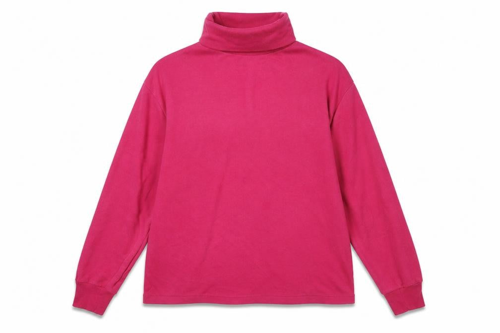 Preworn Womens Pink Roll Neck  Cotton Pullover Jumper Size S