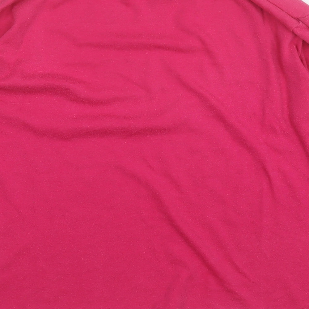 Preworn Womens Pink Roll Neck  Cotton Pullover Jumper Size S