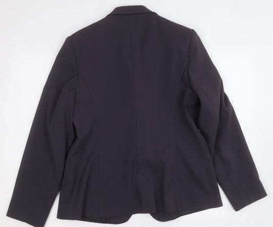 George Womens Grey   Jacket Blazer Size 14  Button