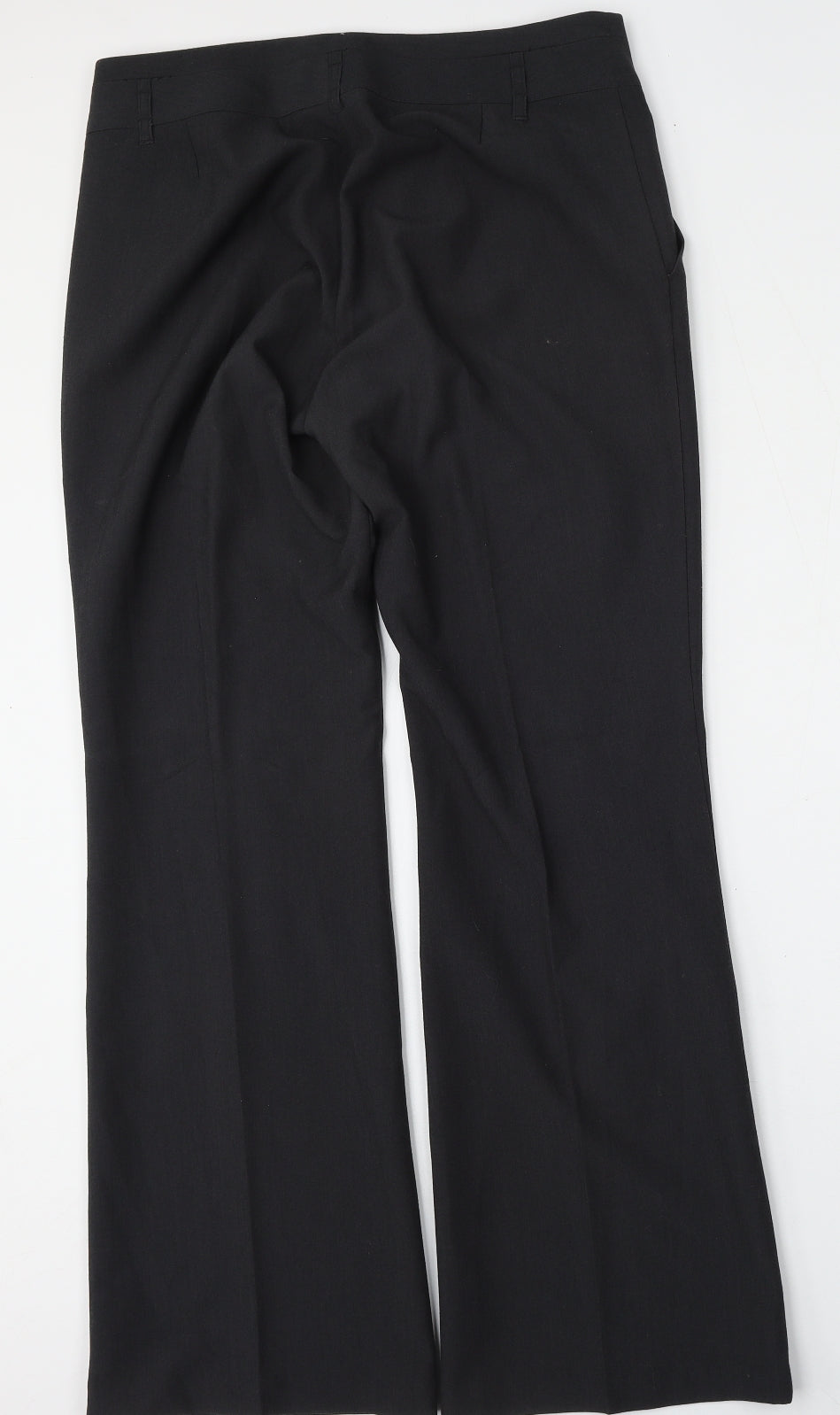 Marks and Spencer Womens Grey  Polyester Trousers  Size 12 L31 in Regular