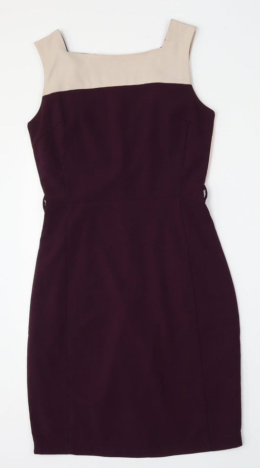 Apricot Womens Purple  Polyester Bodycon  Size XS  V-Neck