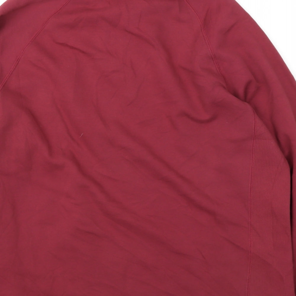 Marks and Spencer Mens Red  Cotton Pullover Sweatshirt Size M