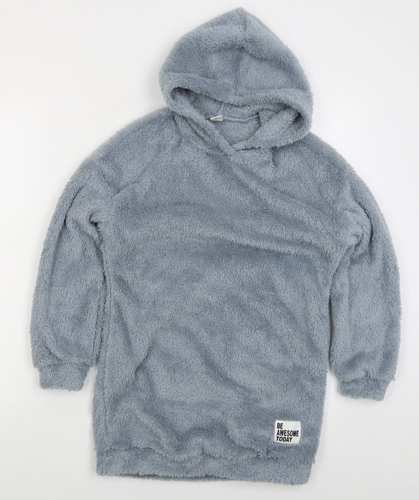SheIn Girls Blue  Polyester Pullover Hoodie Size 10 Years  Pullover