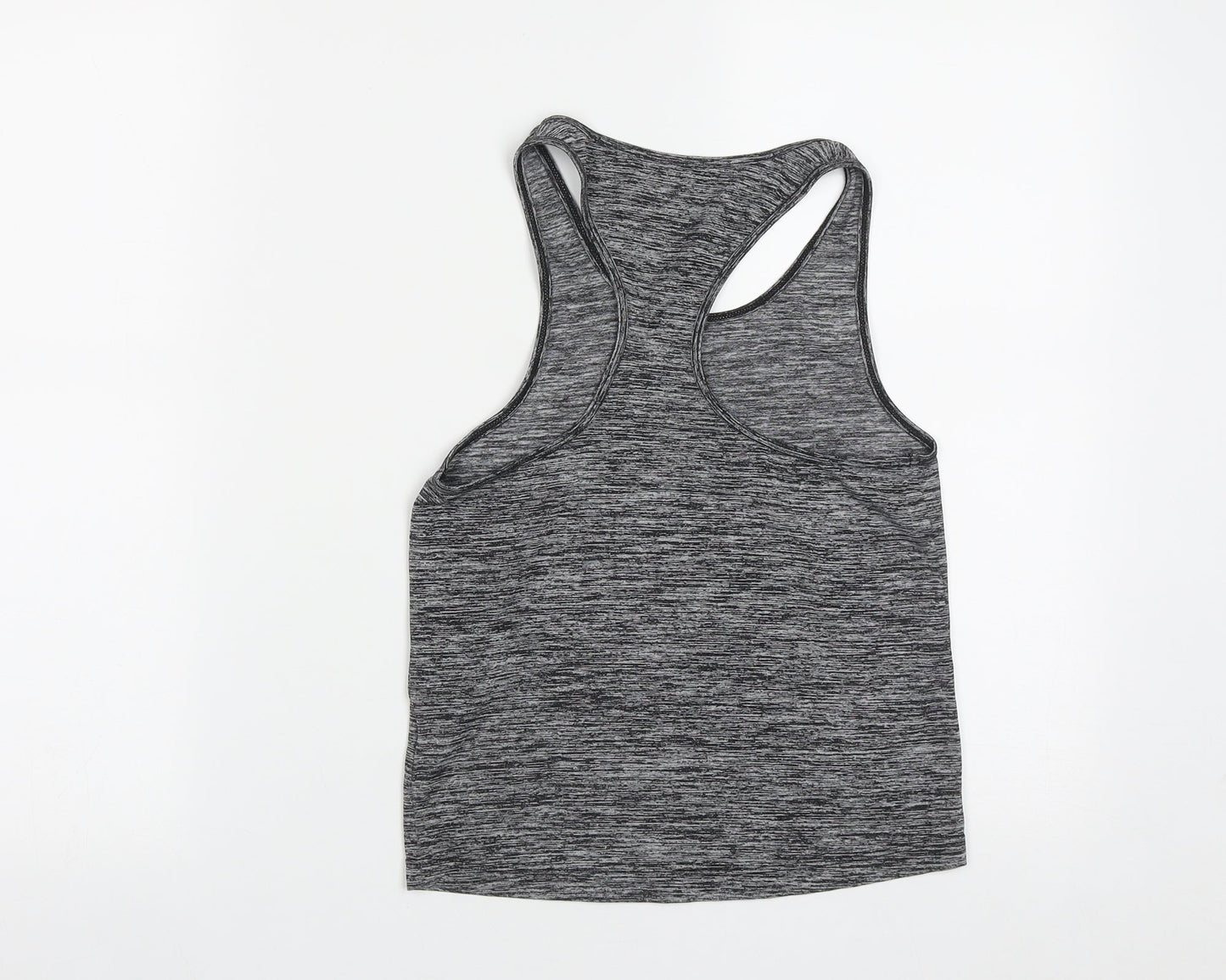 USA Pro Girls Grey  Polyester Basic Tank Size 9-10 Years Round Neck