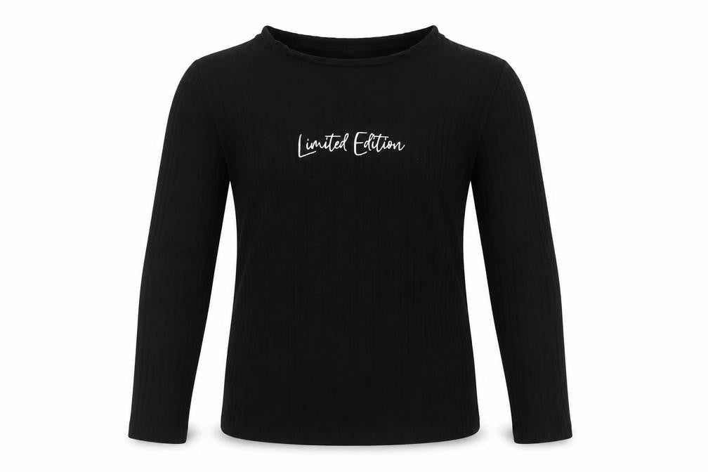 George Girls Black  Polyester Basic Casual Size 8-9 Years Round Neck
