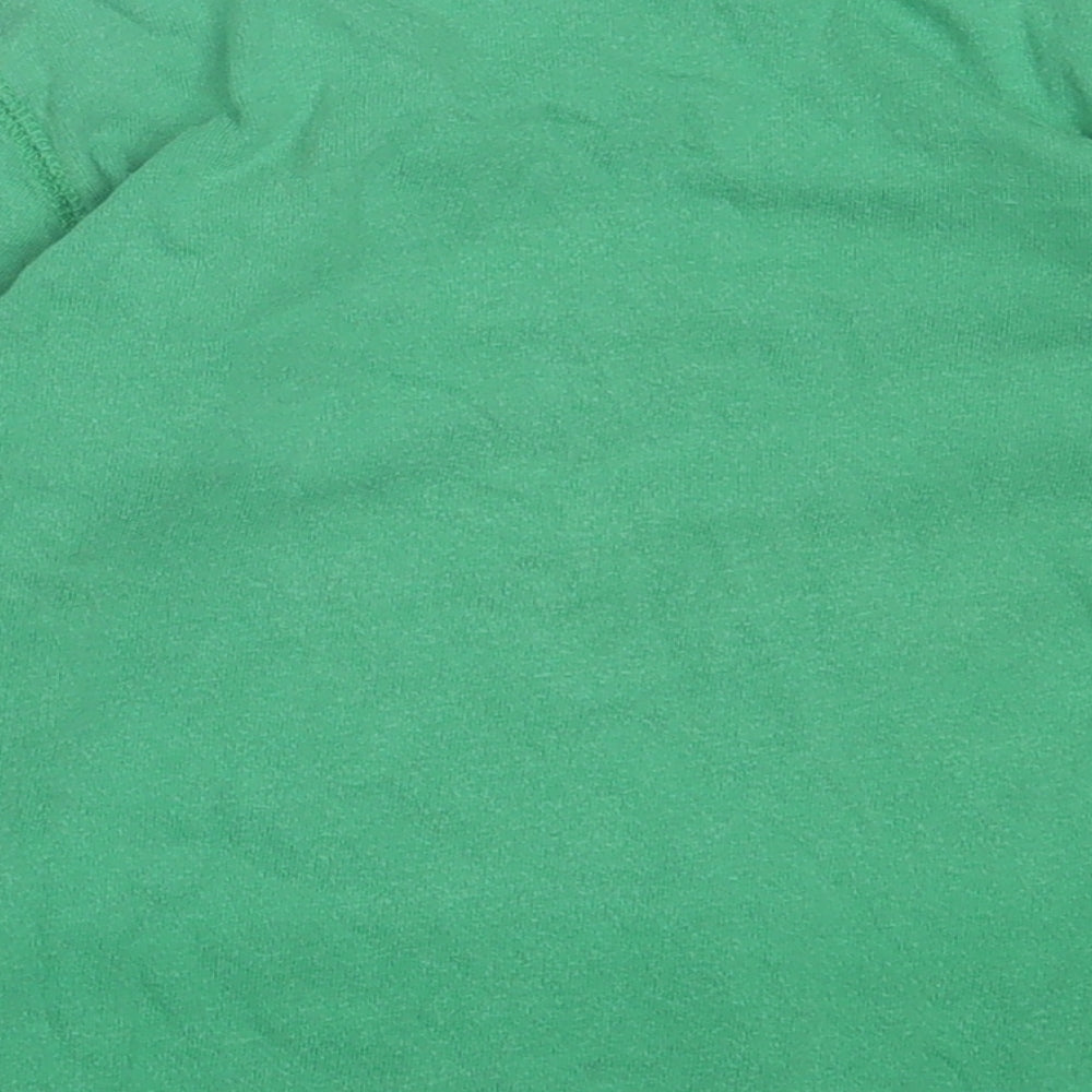 Preworn Boys Green  Cotton Basic Casual Size 3 Years Crew Neck Pullover