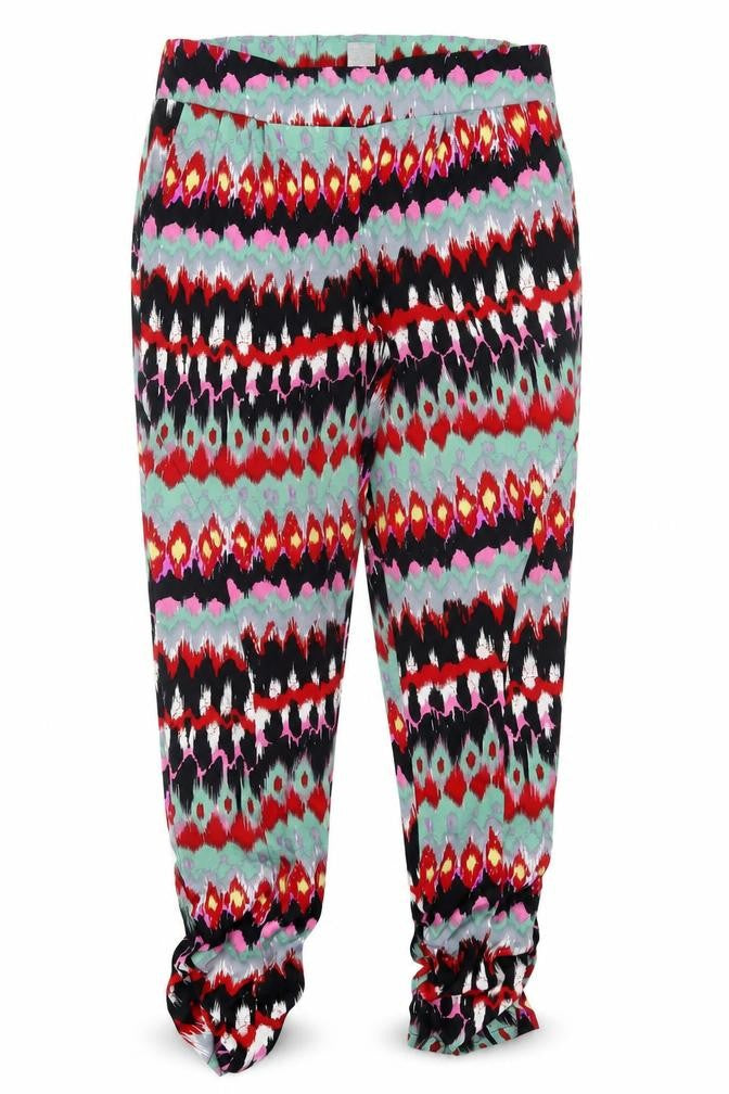 dizzylizzy Womens Multicoloured Geometric Polyester Trousers  Size M L29 in Regular