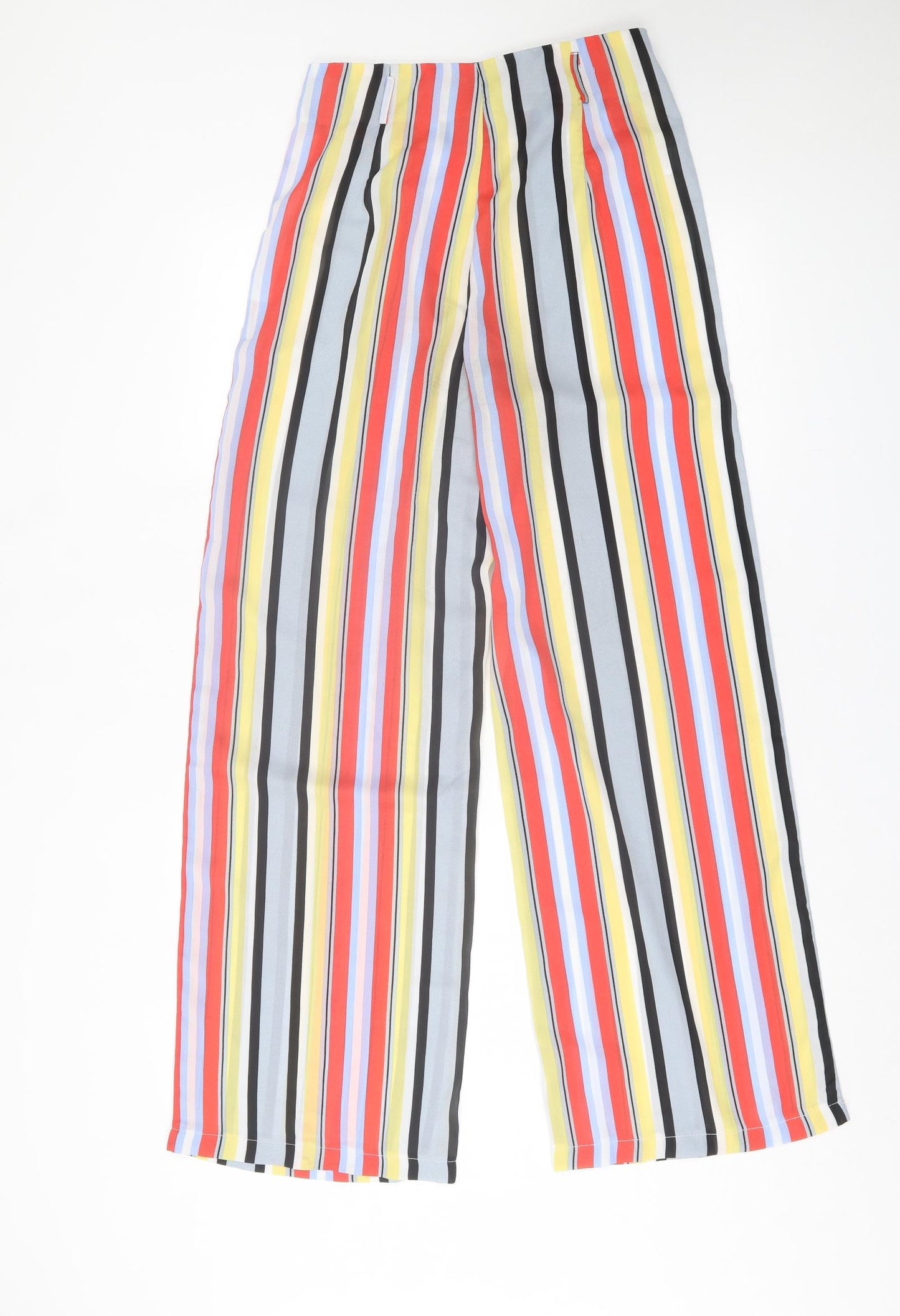 I SAW IT FIRST Womens Multicoloured Striped Polyester Trousers  Size 10 L30 in Regular Zip