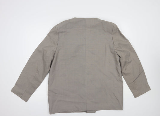 Preworn Womens Grey   Jacket Blazer Size 18  Button