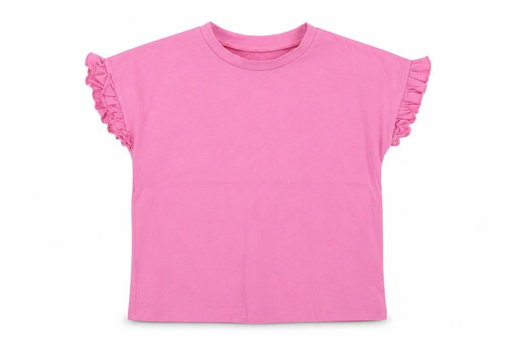 Very Girls Pink  Cotton Pullover T-Shirt Size 9 Years Crew Neck Pullover