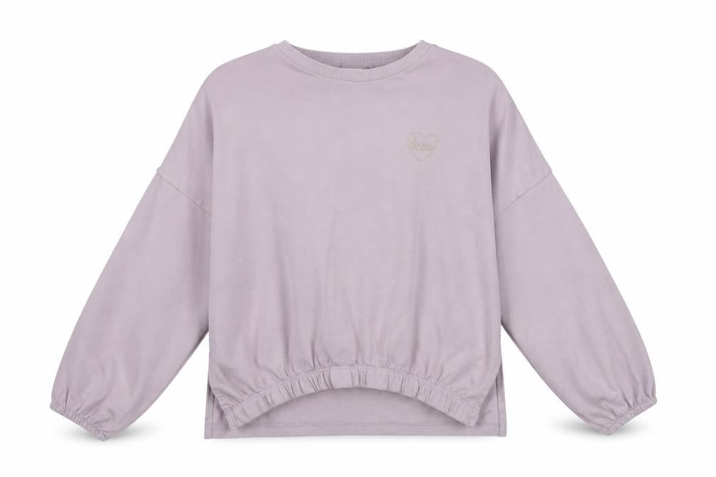 NEXT Girls Purple  Cotton Pullover Sweatshirt Size 10 Years  Pullover - Love