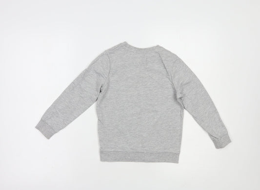 Very Girls Grey  Cotton Pullover Hoodie Size 5-6 Years  Pullover - Reach For The Skies