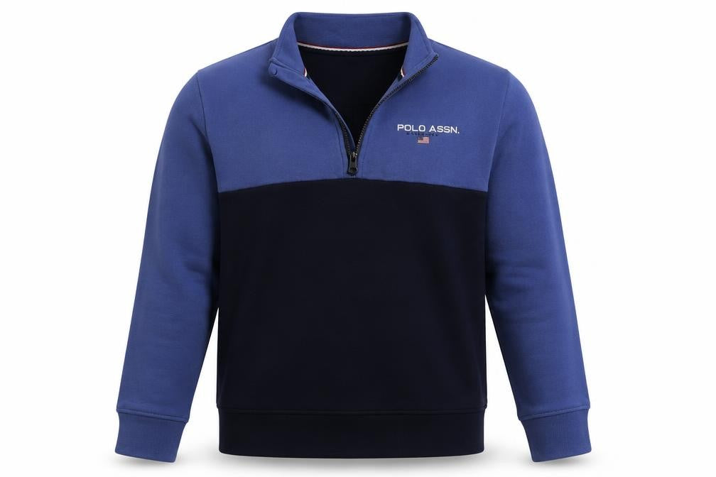 U.S. Polo Assn. Boys Blue   Jacket  Size 14-15 Years  Zip