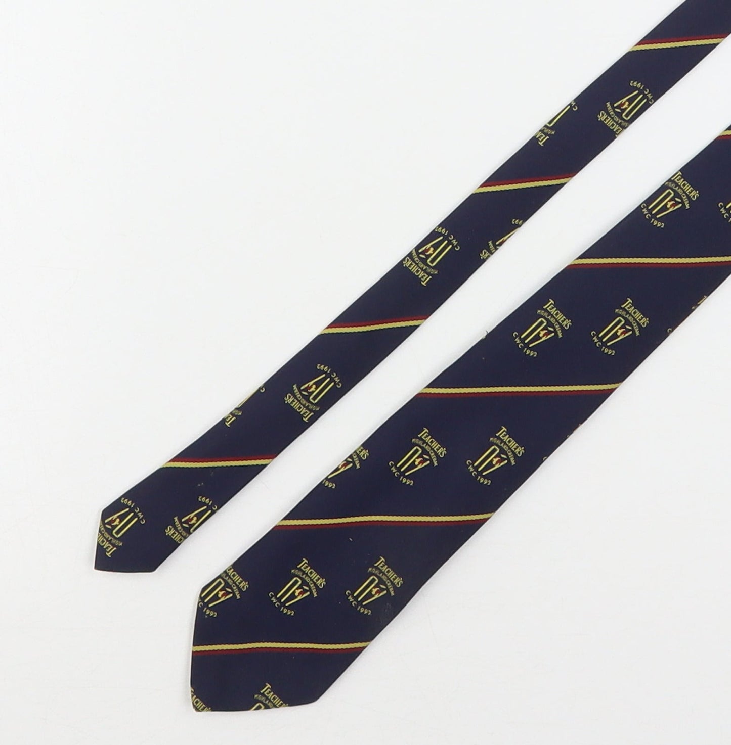 Teachers  Mens Multicoloured Geometric Polyester Pointed Tie One Size