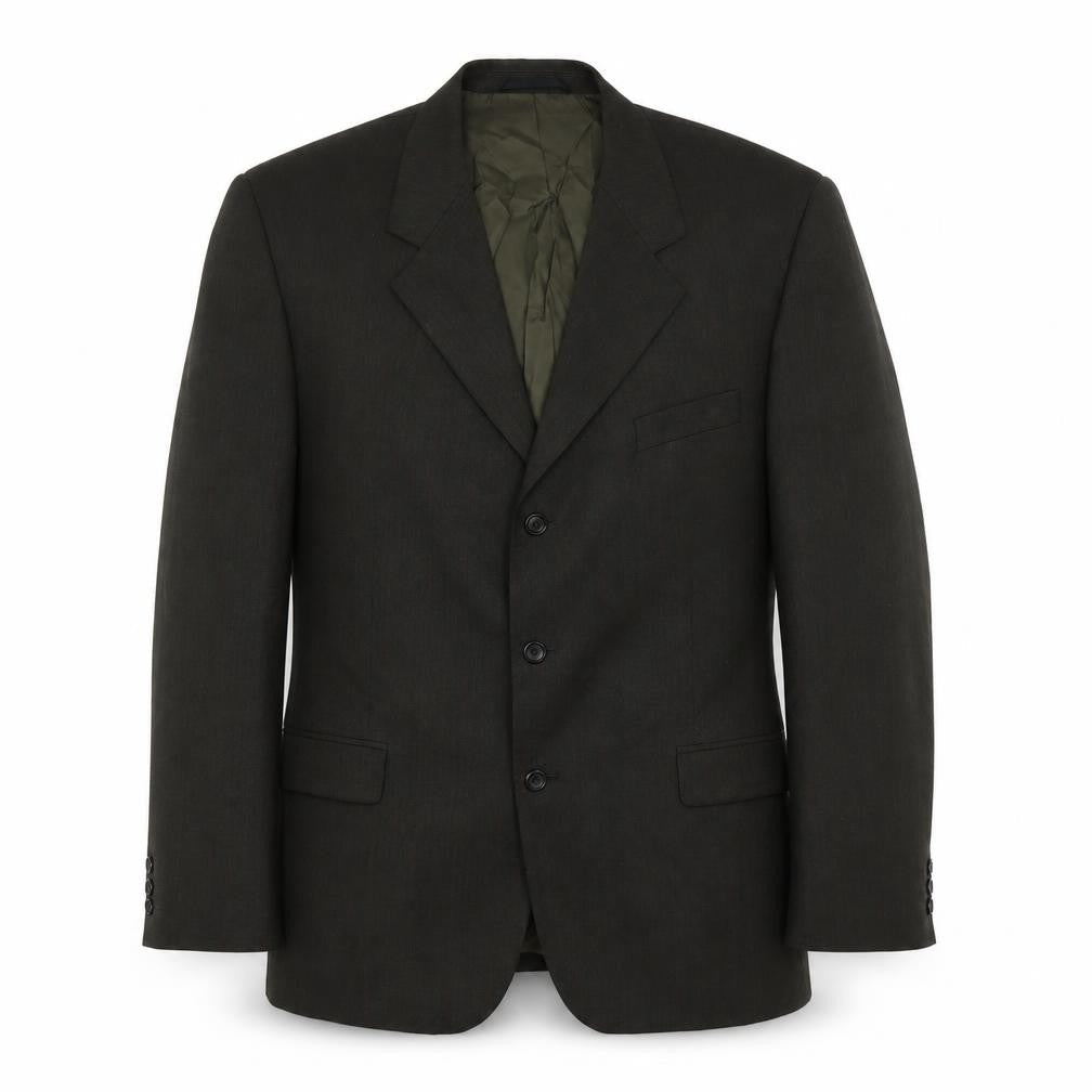 Chatsworth Mens Green Striped Wool Jacket Suit Jacket Size 42