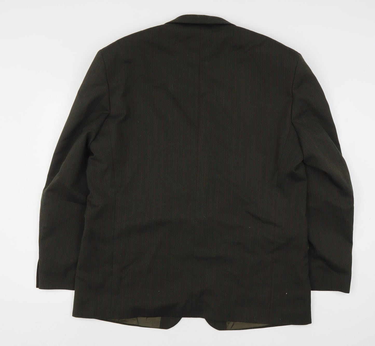 Chatsworth Mens Green Striped Wool Jacket Suit Jacket Size 42
