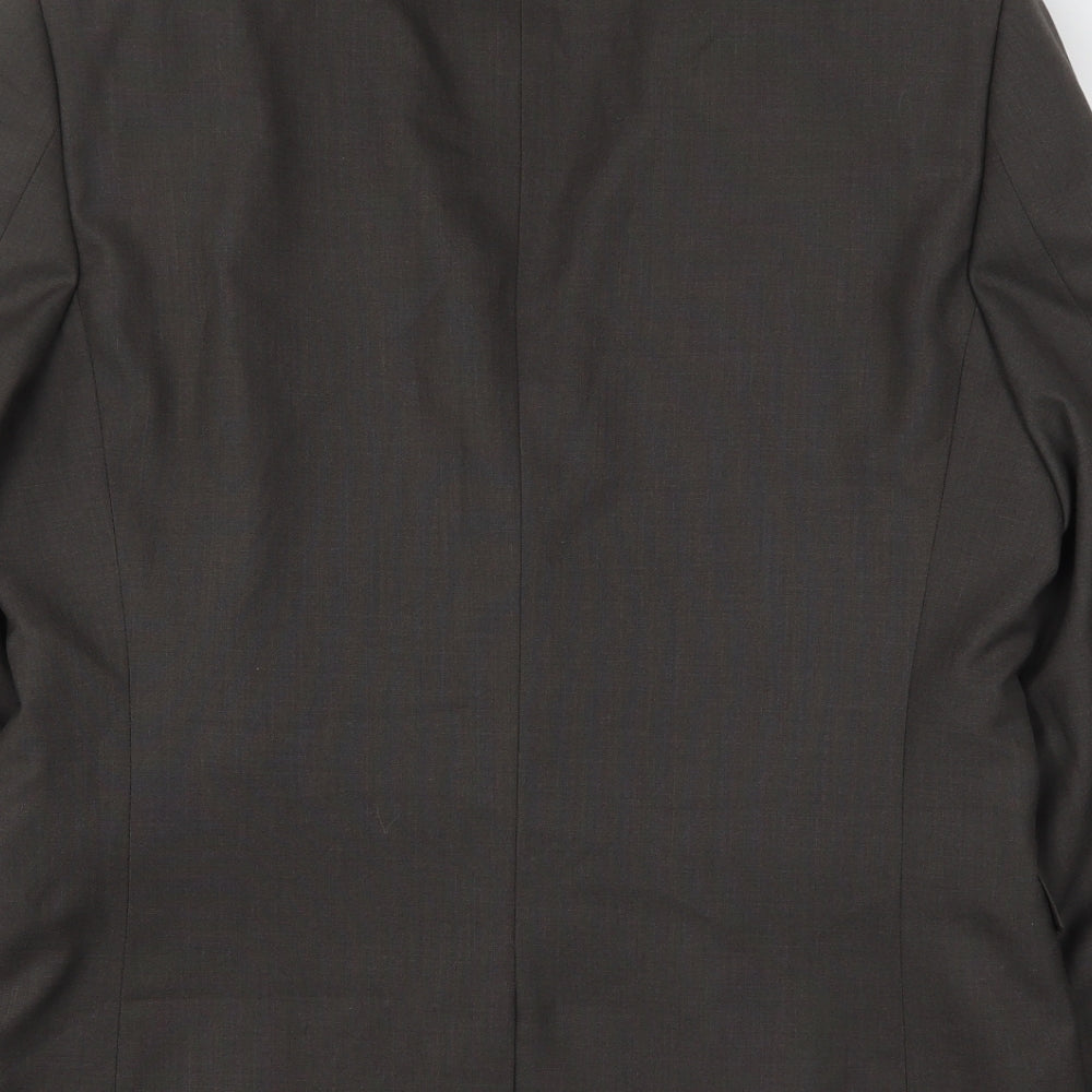 NEXT Mens Brown  Polyester Jacket Suit Jacket Size 42