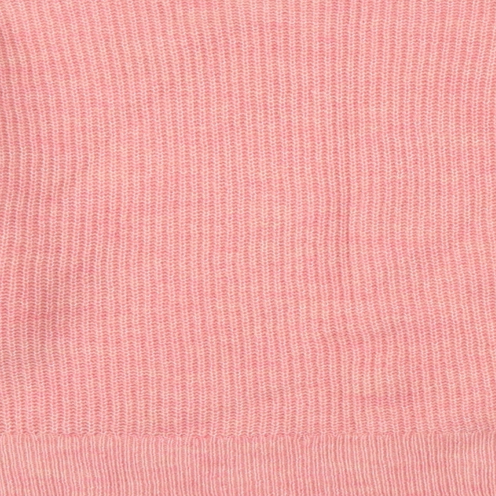 Sonder Womens Pink Round Neck  Acrylic Pullover Jumper Size 12