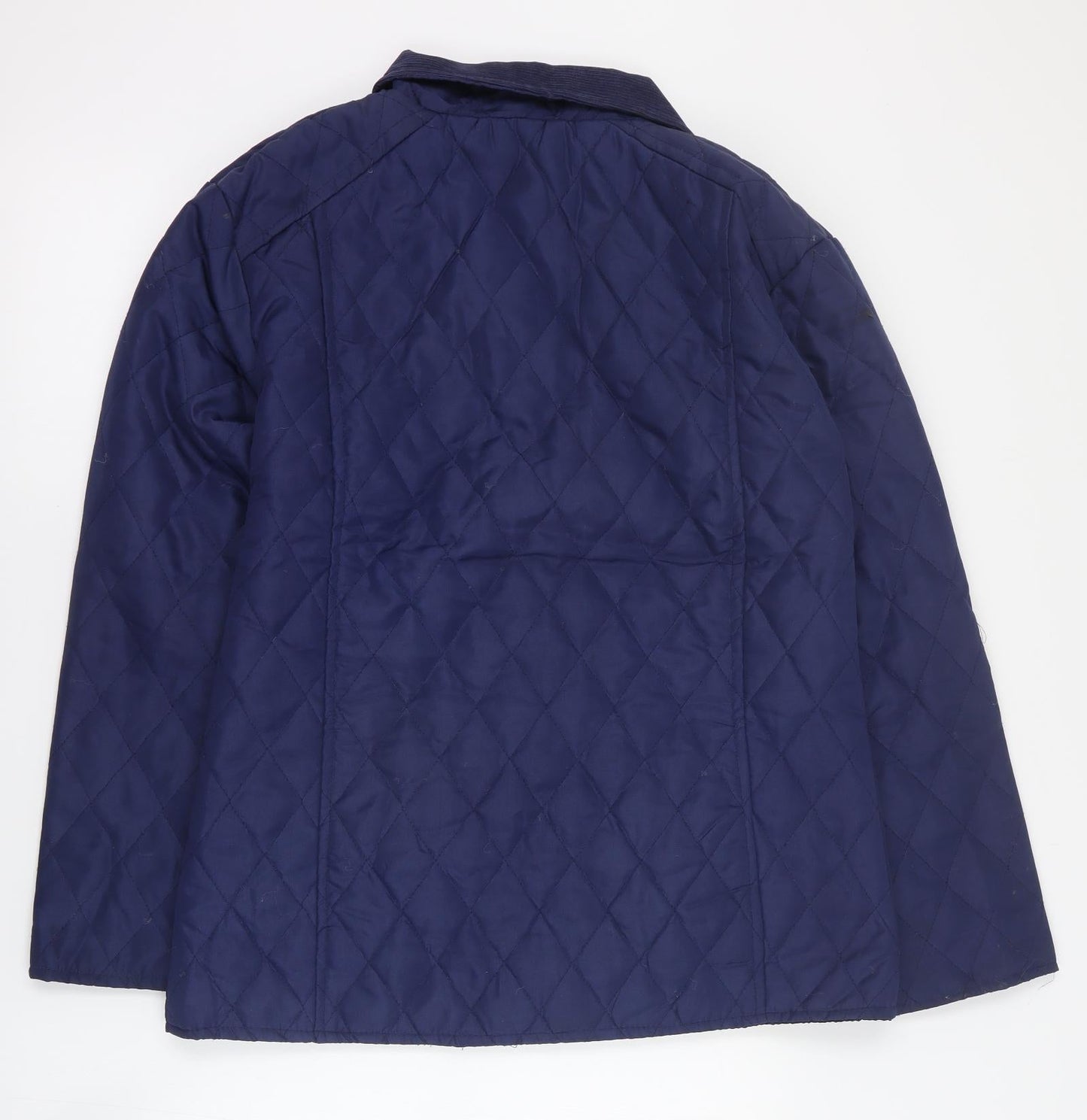 Influence Womens Blue   Quilted Coat Size 10  Snap