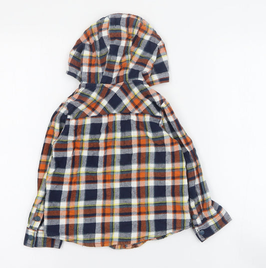 Sergent Major Boys Blue Plaid  Jacket  Size 5 Years  Snap