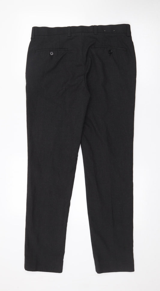 NEXT Womens Grey  Polyester Trousers  Size 32 in L30 in Regular