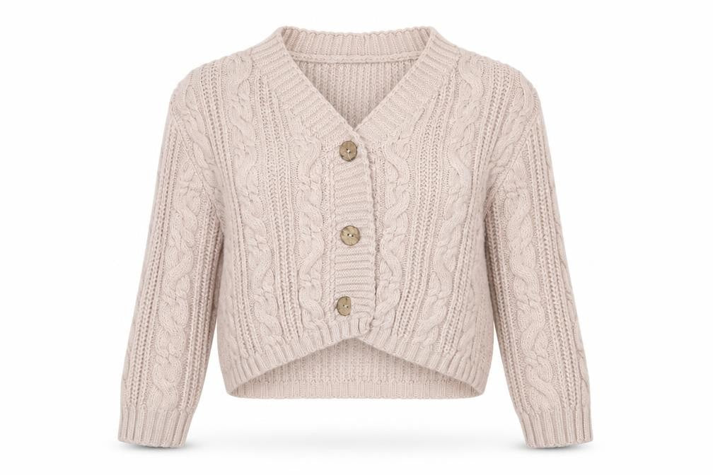 Collezione Womens Pink V-Neck  Acrylic Cardigan Jumper Size M