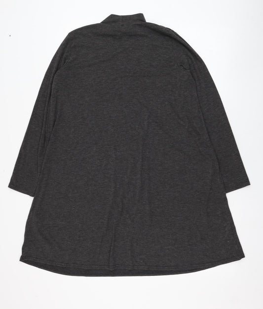 South Womens Grey  Polyester Shift  Size 10  Mock Neck Pullover