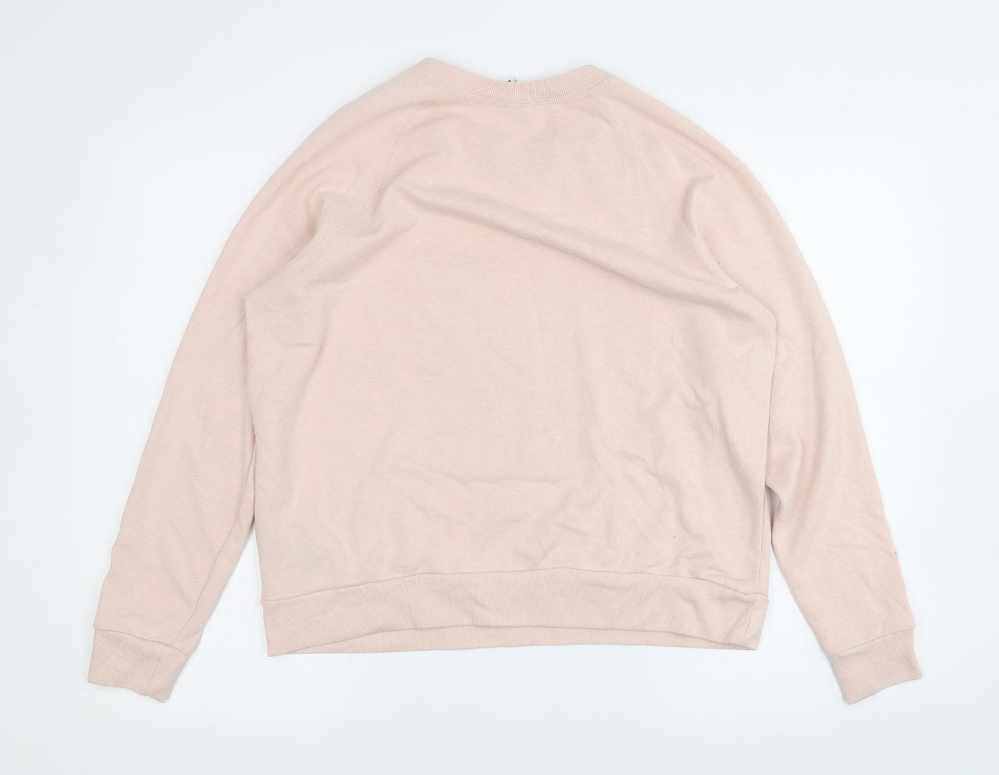 Preworn Womens Pink  Polyester Pullover Sweatshirt Size L