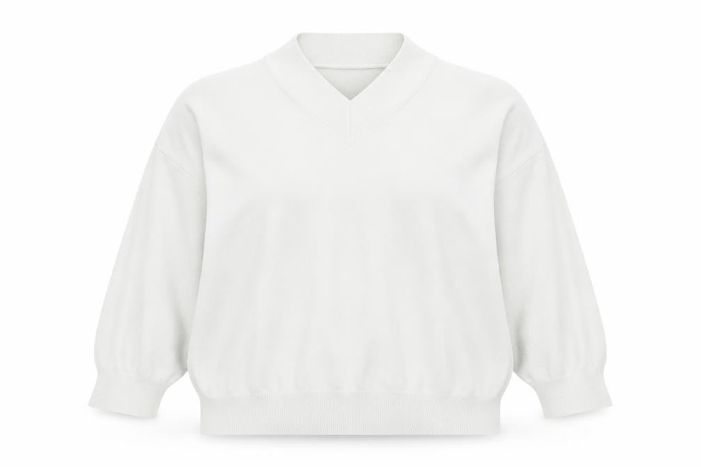 Marks and Spencer Womens Clear V-Neck  Viscose Pullover Jumper Size XL