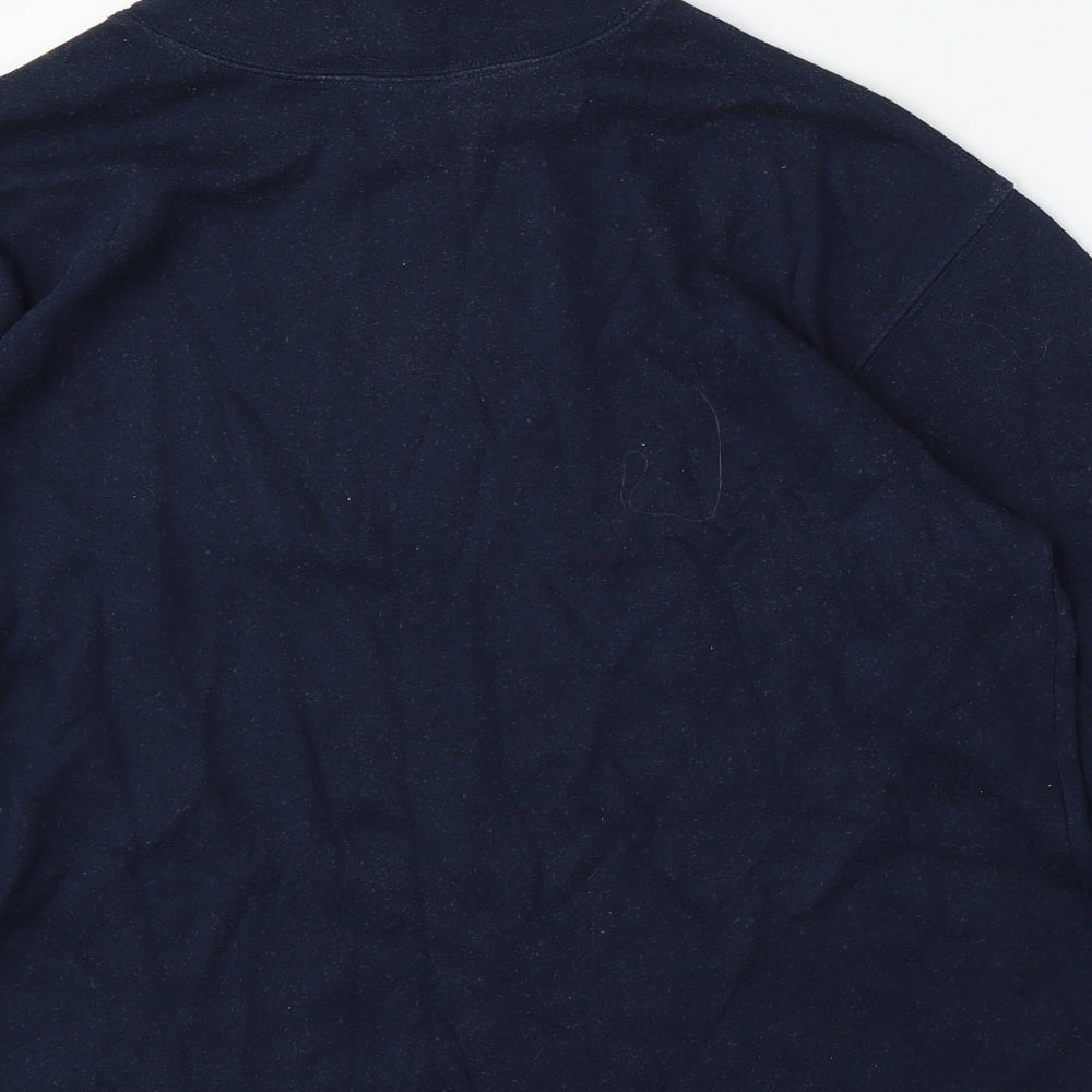 Amy Moore Womens Blue  Cotton Pullover Sweatshirt Size M