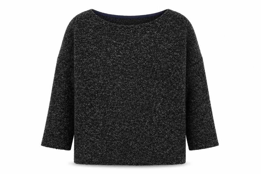 Yessica Womens Grey Round Neck  Polyester Pullover Jumper Size L