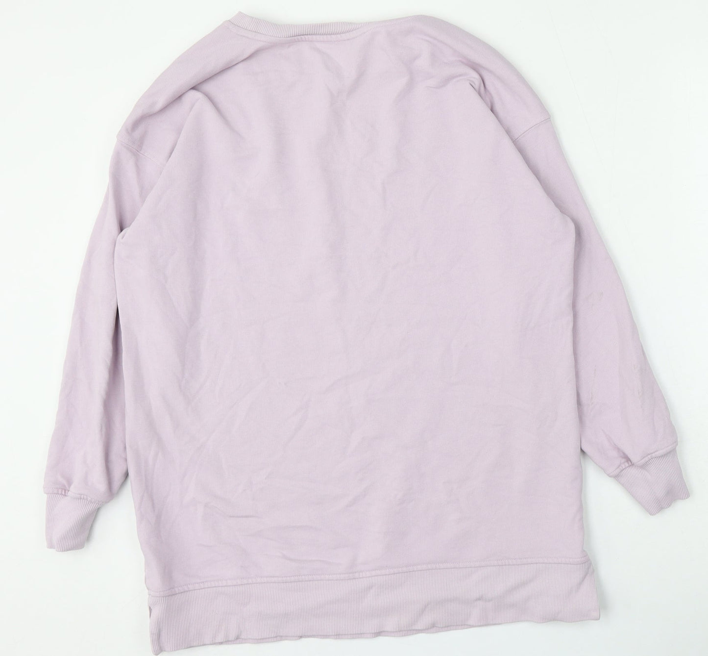 Nutmeg Womens Purple  Cotton Pullover Hoodie Size 10