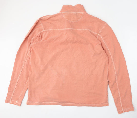 Preworn Womens Pink  Polyester Pullover Sweatshirt Size L  Zip