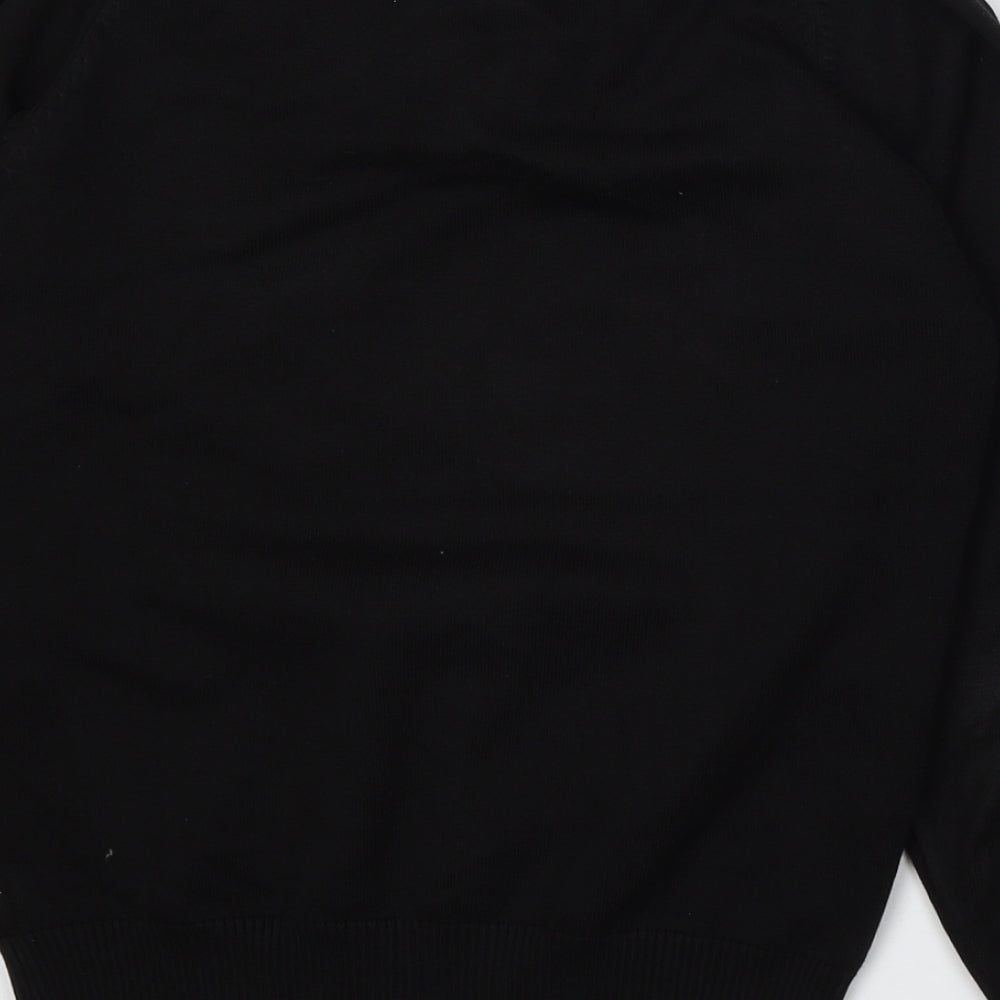Trutex Womens Black  Acrylic Pullover Sweatshirt Size 2XS