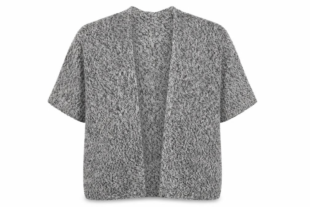 H&M Womens Grey V-Neck  Acrylic Cardigan Jumper Size S