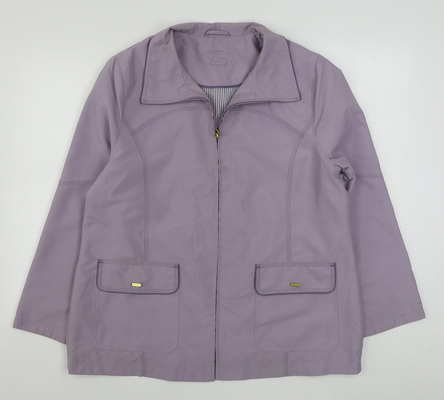 BM Womens Purple   Jacket  Size M  Zip