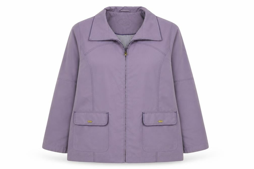 Bonmarché Womens Purple Jacket Size M Zip