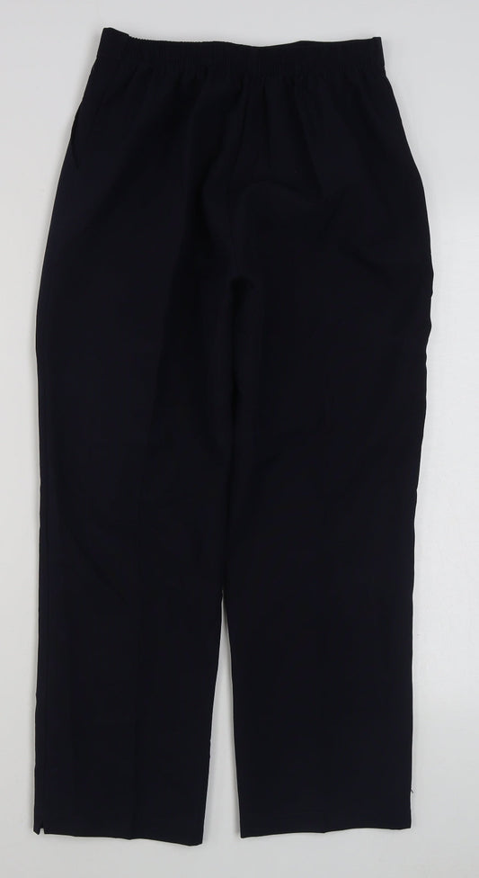 Preworn Womens Blue  Polyester Trousers  Size 12 L25 in Regular